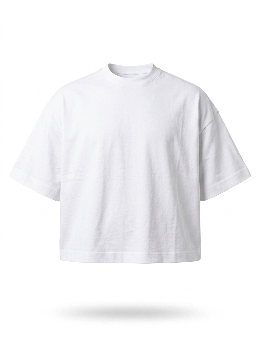 WHITE BOXY FIT T-SHIRT