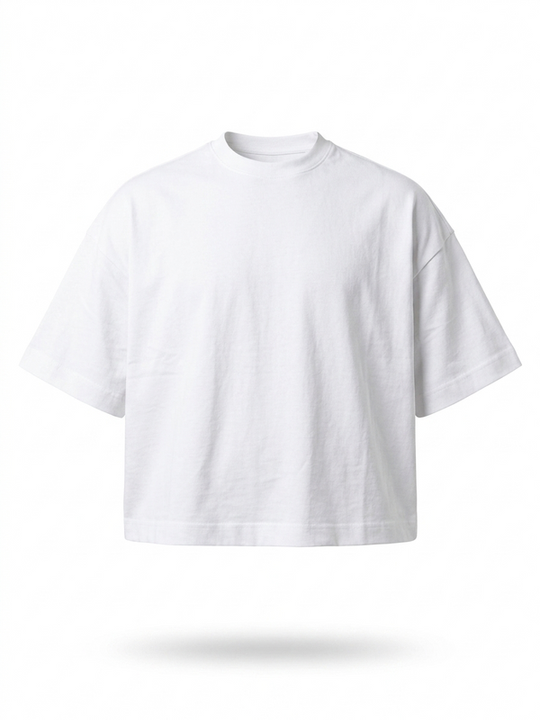 WHITE BOXY FIT T-SHIRT